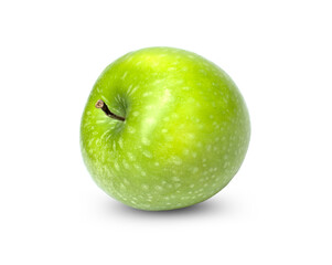 Fresh green apple isolated on white background
