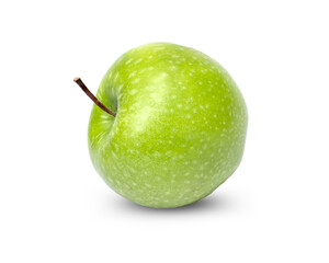 Fresh green apple isolated on white background