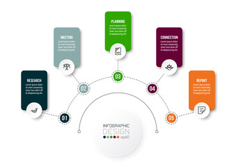Business or marketing diagram infographic template.