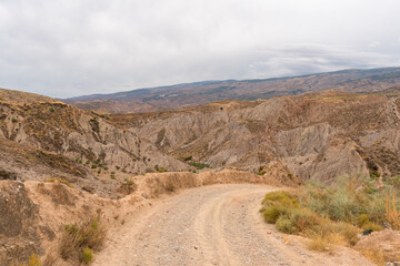 dirt road in a mountainous area in southern Spain