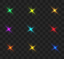 Magic star. Vector 10 eps.