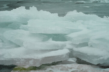 Broken sea ice