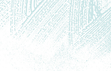 Grunge texture. Distress blue rough trace. Classic