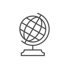 Globe or educational equipment line icon