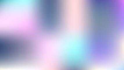 Fototapeta premium Unfocused Mesh Vector Background Hologram Neon Bright Teal. Dreamy Pink, Purple, Turquoise Glamour Female Girlie Background. Funky Rainbow Fairytale Iridescent Pearlescent Holographic Neon Wallpaper