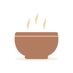 Hot soup icon vector illustration