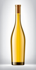 Color Glass Bottle on background. Cork version. 