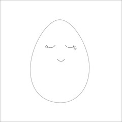 Easter egg with decoration 