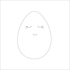 Easter egg with decoration 