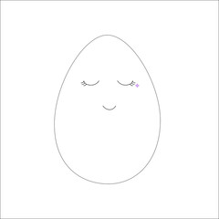 Easter egg with decoration 