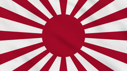 Empire of Japan Crumpled Fabric Flag. Empire of Japan flag, Oriental Asia Flags. Celebration. Flag Day. Patriots. Surface Texture. Background Fabric.