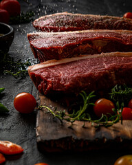 carne de res con tomate cherry