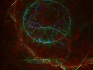 Imaginatory fractal background generated Image