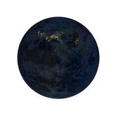 Night on Planet Earth isolation