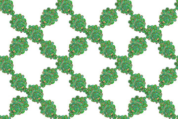 Raster seamless net with doodle elements. Abstract tracery.