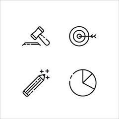 business set icon, isolated business set sign icon, vector illustration
