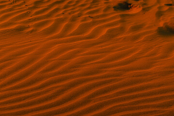 Natural Design on Sand in Desert