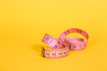Tape measure measuring tool used for sewing measurements on the body