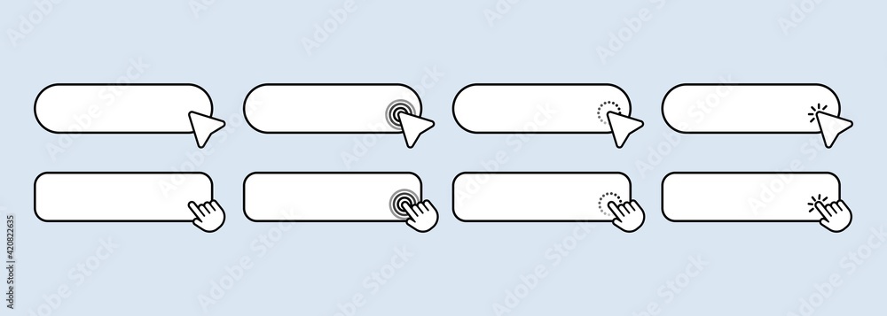 Poster serch bar icon set. browser window. user interface elements for mobile app. vector eps 10. isolated 