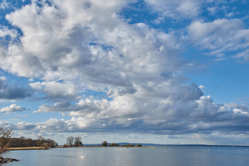 Enchanting clouds over Lake Constance