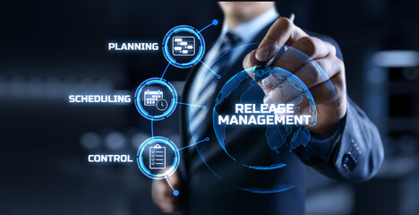 Release management software development and testing concept.