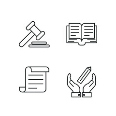 copyrighting set icon, isolated copyrighting set sign icon, vector illustration