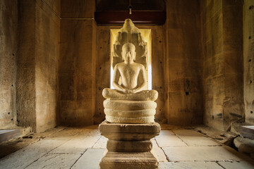 Ancient old sculptures Called Phimai Castle A castle that was built thousands of years There are...