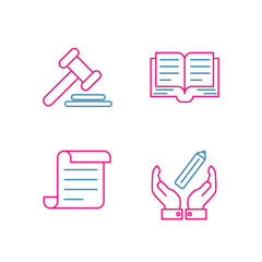 Fototapeta premium copyrighting set icon, isolated copyrighting set sign icon, vector illustration