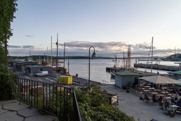 Ciudad de Oslo, en el pais de Noruega o Norway