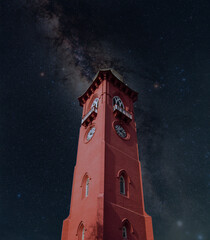 Clock Tower Ludhiana known as ghanta ghar view in night sky
