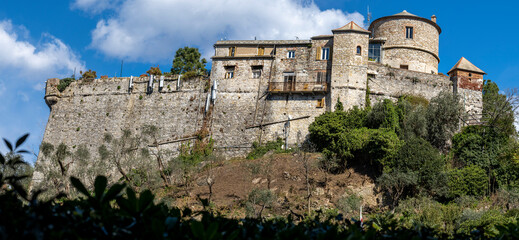 Portofino, Italy, Castle Brown view