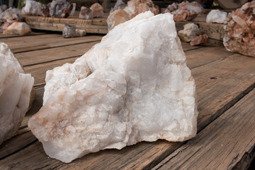 Rock Crystals on Display for viewing 