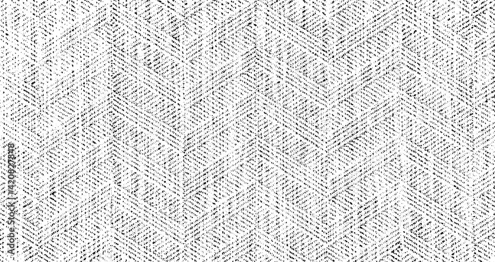 Poster vector fabric texture. distressed texture of weaving fabric. grunge background. abstract halftone ve