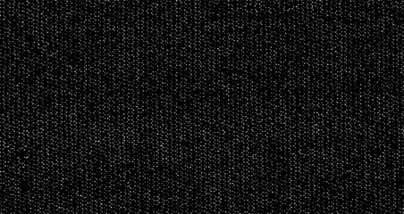 Vector fabric texture. Distressed texture of weaving fabric. Grunge background. Abstract halftone vector illustration. Overlay to create interesting effect and depth. Black isolated on white. EPS10.