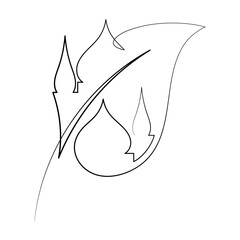 Vector Illustration of Islamic Mosque Line Art Drawing. Good for Greeting Card, Cover, Poster, Banner, Invitation, and others.