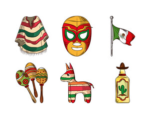 mexican celebration set