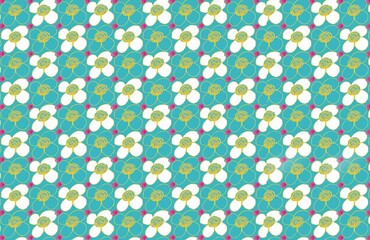seamless pattern with flowers