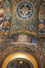 Fototapeta premium The interior of the Holy- Ascension Cathedral