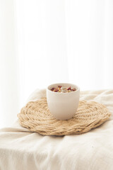 home decoration with candles calm atmosphere