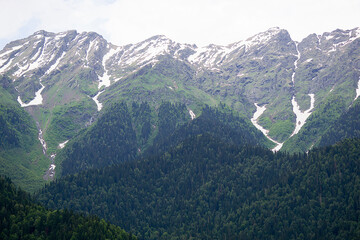 Fototapeta premium view of the mountains