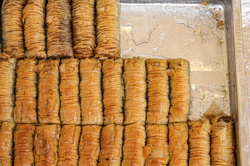 Burma baklava, turkish dessert sweet