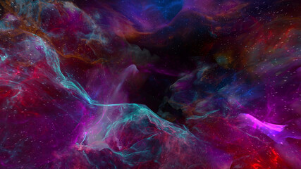Obraz na płótnie Canvas Abstract Colorful Space Nebula background