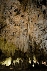 Stalactites and stalagmites, Carlsbad Caverns National Park, New Mexico, USA