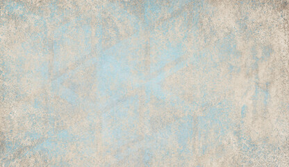 Old textured background. Geometric pattern. Grunge texture. Template for design. Pastel colors. Beige. Blue.