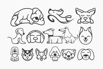 Dog line art