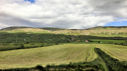 A view of the Icelandic Scenery near Gulfoss