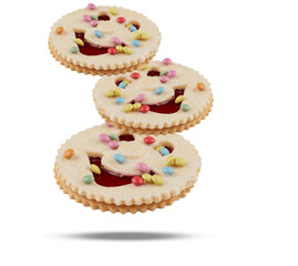 Cookies cracker Smiley face candy sprinkles 