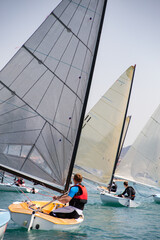 sailing Regatta on sea