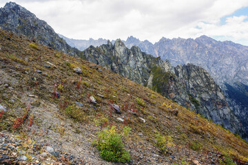 Obraz premium Ossetia Tsey. mountain slope