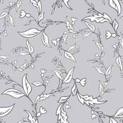 Fototapeta premium Blooming Branch Seamless Pattern.